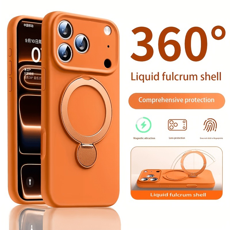 Magnetic Charging Stand - Магнитный чехол-подставка 360° из жидкого силикона