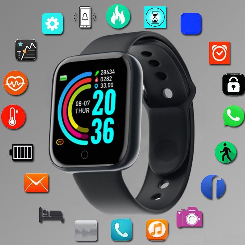 Silicone Band Replacement - Смарт-часы для мужчин и женщин, спортивный