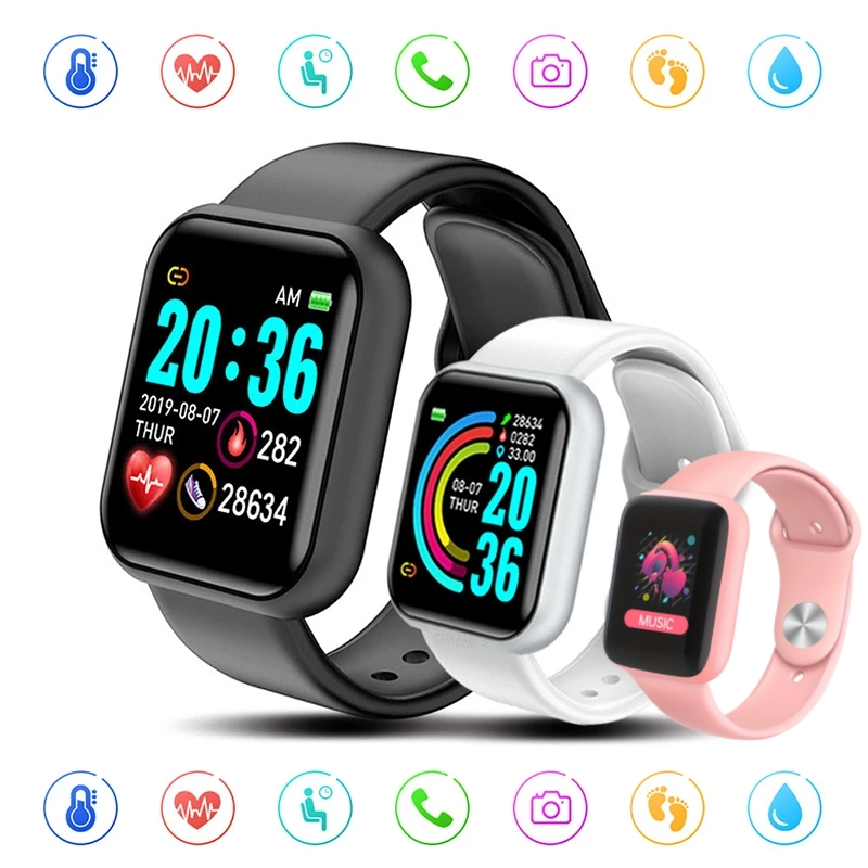 Smartwatch Touch - Спортивные умные часы с Bluetooth, цветной