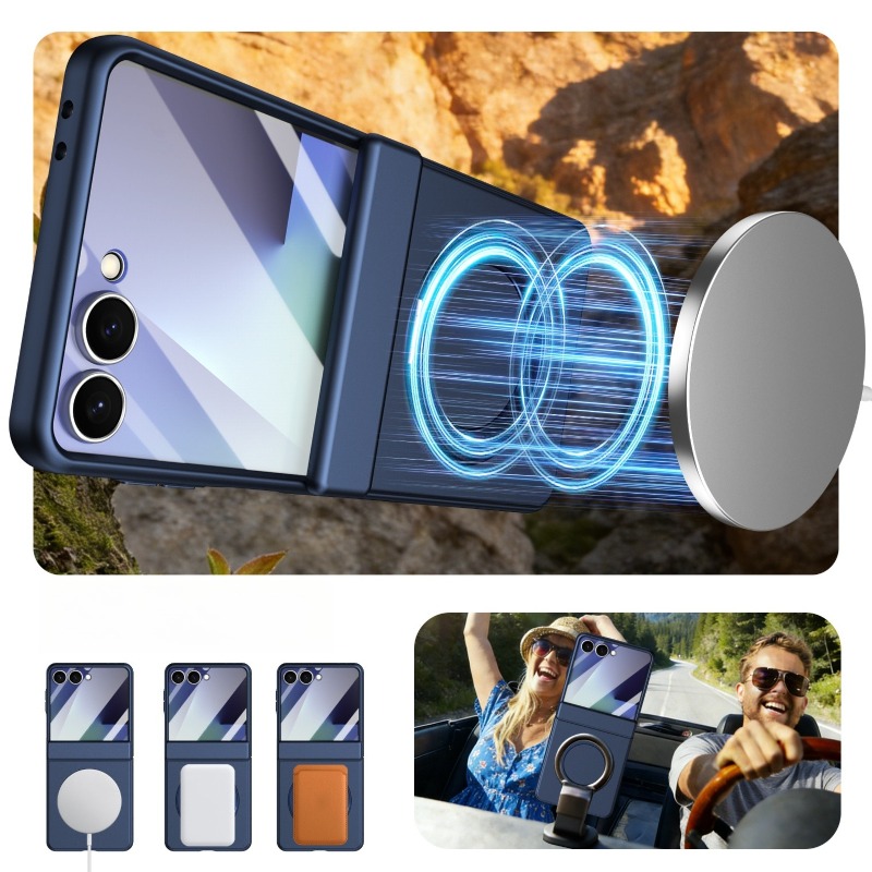 Magnetic Charging Stand - Роскошный высококачественный вращающийся матовый чехол с