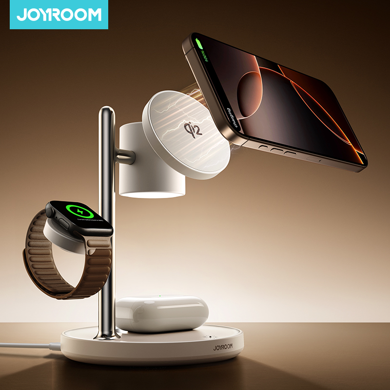 Smartwatch Ac - Магнитная зарядная станция Joyroom 4-в-1 для