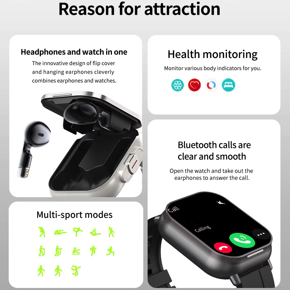 Гарнитура 2 в 1, умные часы, B – обзор и цена Smartwatch Headset