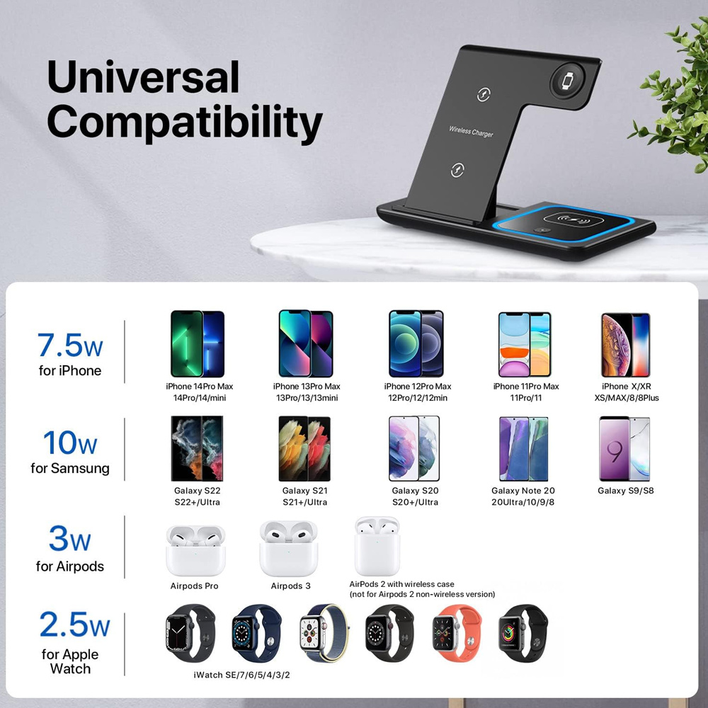 Беспроводная зарядная станция- – обзор и цена Smartwatch Ac