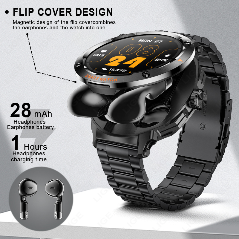 Новые мужские гарнитуры 2 в 1, – обзор и цена Smartwatch Headset