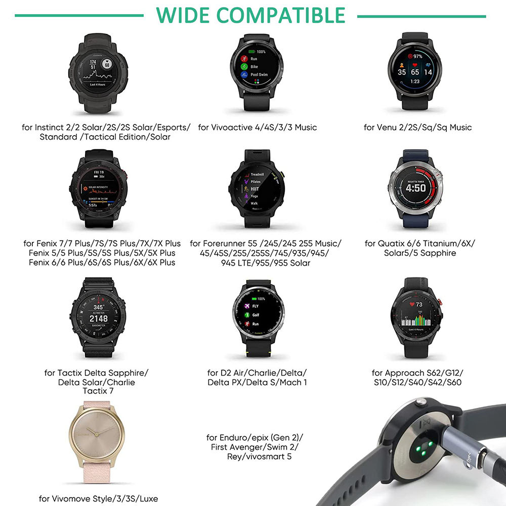 Портативный адаптер для зарядк – обзор и цена Garmin Smartwatch Accessories