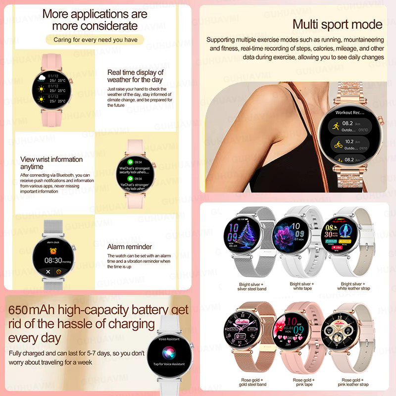 Новые 1,27-дюймовые умные часы – обзор и цена Smartwatch Custom