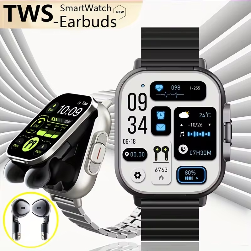 NFC Смарт-часы TWS Гарнитура 2 – обзор и цена Smartwatch Headset