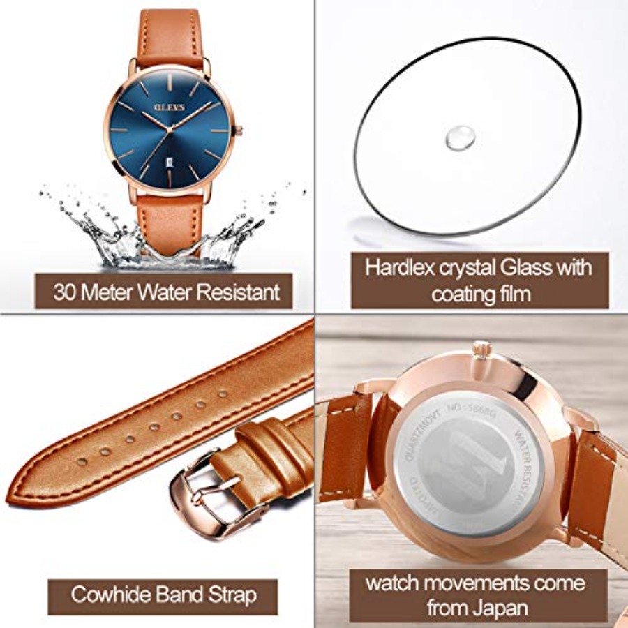 Мужские кожаные часы OLEVS, че – обзор и цена Smartwatch Touch