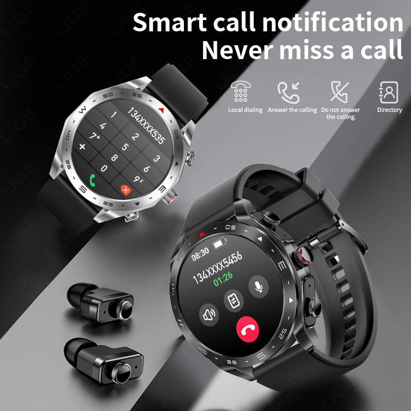 LIGE с наушниками Bluetooth На – обзор и цена Smartwatch Headset